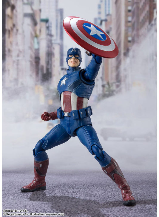 Avengers 6 Inch Action Figure S.H.Figuarts - Captain America Avengers Assemble