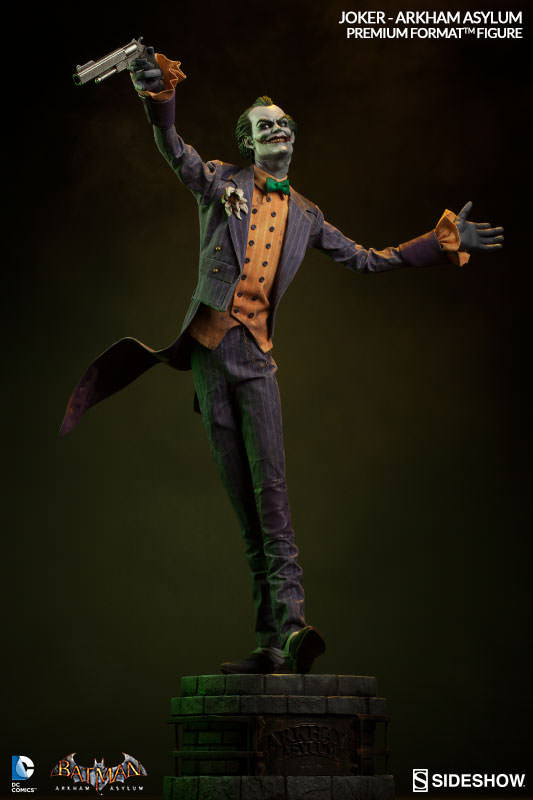 Batman Arkham Asylum 25 Inch Statue Figure Premium Format - Joker Arkham Asylum Sideshow 300290
