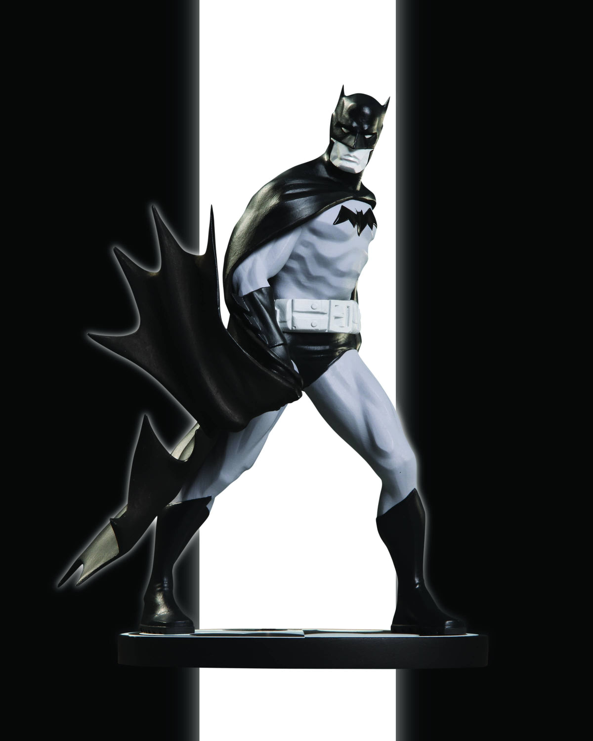 Batman Black & White 7 Inch Statue Figure - Batman by Dustin Nguyen