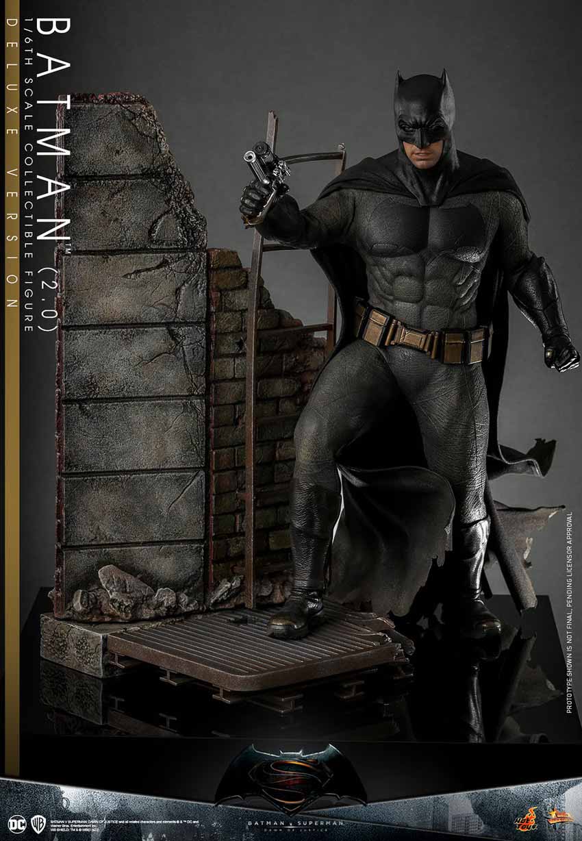 Batman v Superman Dawn of Justice 12 Inch Action Figure 1/6 Scale - Batman 2.0 Deluxe Hot Toys 2129702