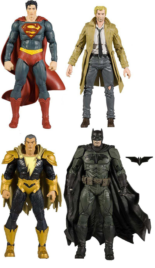 DC Direct Comics 7 Inch Action Figure Black Adam Wave 1 - Set of 4
