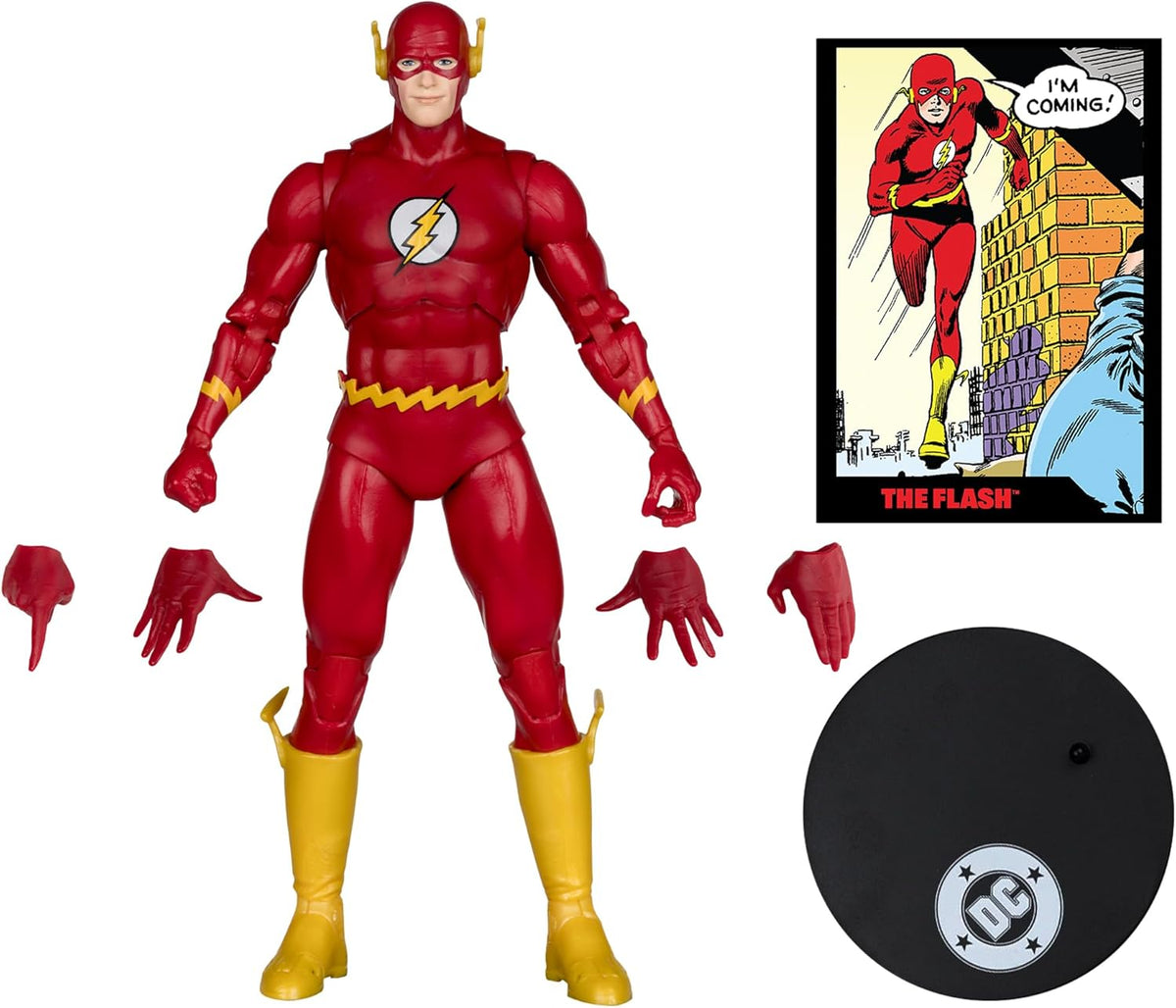DC Direct The Flash #123 7 Inch Action Figure Page Punchers - The Flash Barry Allen