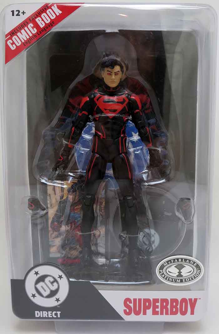 DC Direct With Comic 7 Inch Action Figure Wave 9 Exclusive - Superboy #1 Platinum