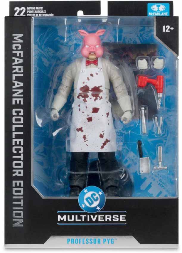 DC Multiverse Batman 7 Inch Action Figure Collector Edition Exclusive - Professor Pyg (White Bloody Apron) Platinum
