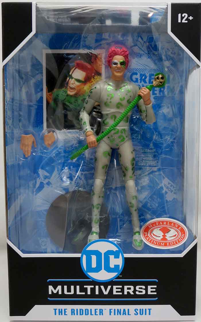 DC Multiverse Batman Forever 7 Inch Action Figure Exclusive - The Riddler Final Suit Red Platinum
