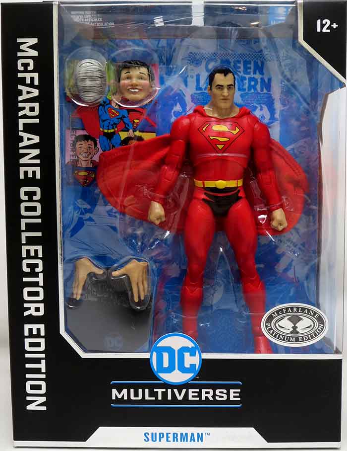 DC Multiverse Collector 7 Inch Action Figure Wave 11 Exclusive - Superman (Red Suit) Platinum