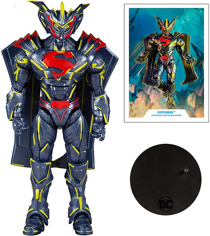 DC Multiverse Comic 7 Inch Action Figure Exclusive - Superman Energized Unchained Armor Gold Label