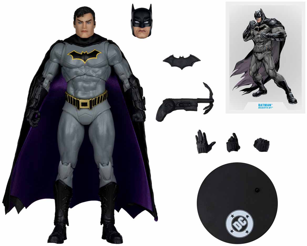 DC Multiverse DC Rebirth 7 Inch Action Figure Exclusive - Batman Gold Label