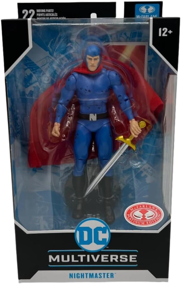 DC Multiverse Shadowpact 7 Inch Action Figure Exclusive - Nightmaster Red Platinum