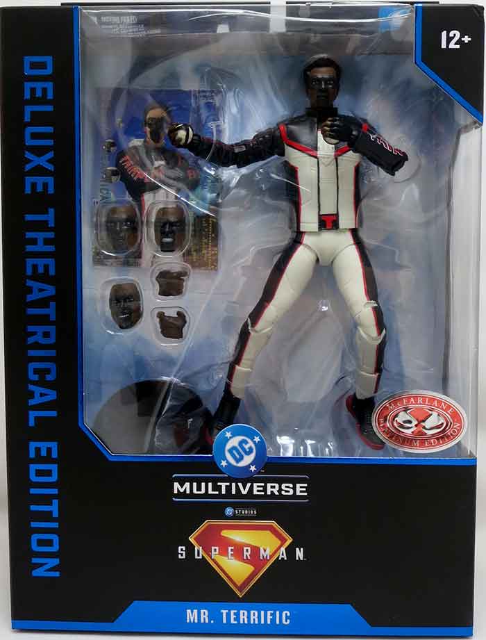 DC Multiverse Superman Movie 7 Inch Action Figure Deluxe Exclusive - Mister Terrific Red Platinum