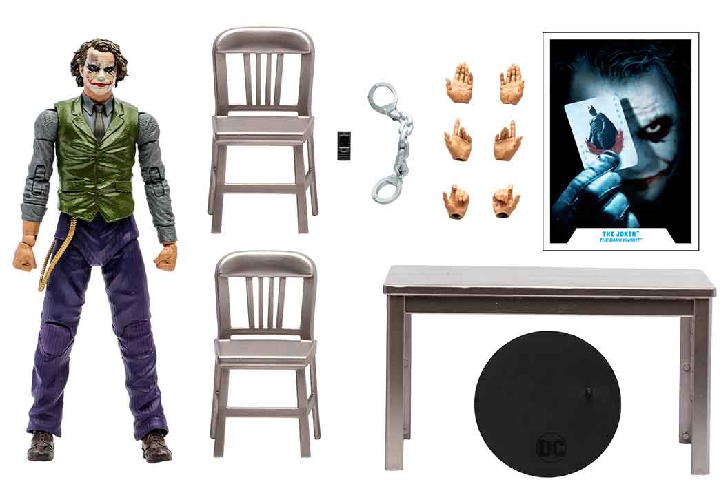 DC Multiverse The Dark Knight 7 Inch Action Figure Box Set Exclusive - The Joker (Jail Cell Variant) Gold Label