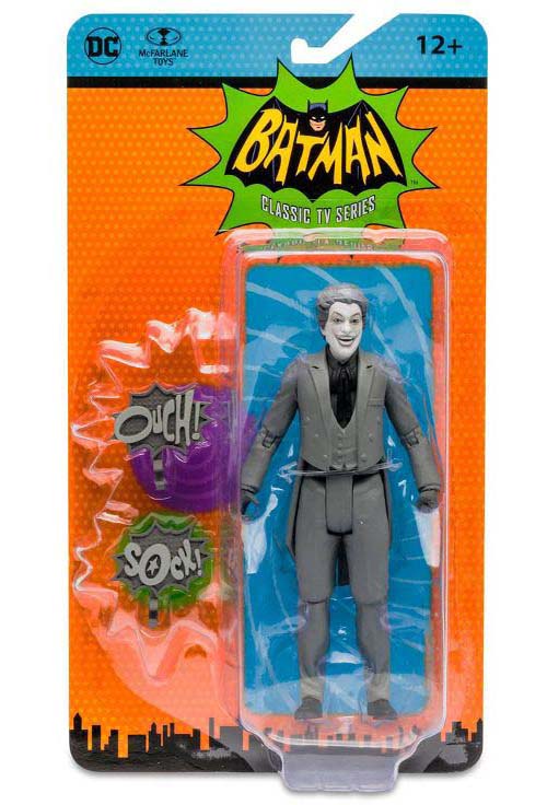DC Retro Batman 1966 6 Inch Action Figure - Joker Black & White Variant