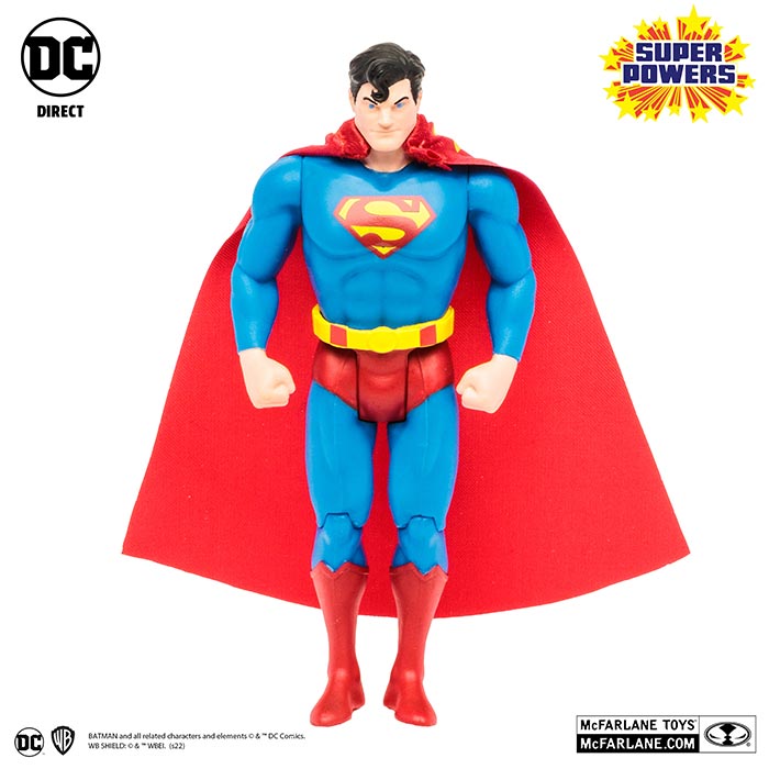 DC Super Powers 4 Inch Action Figure Wave 1 - Superman (Light Blue)