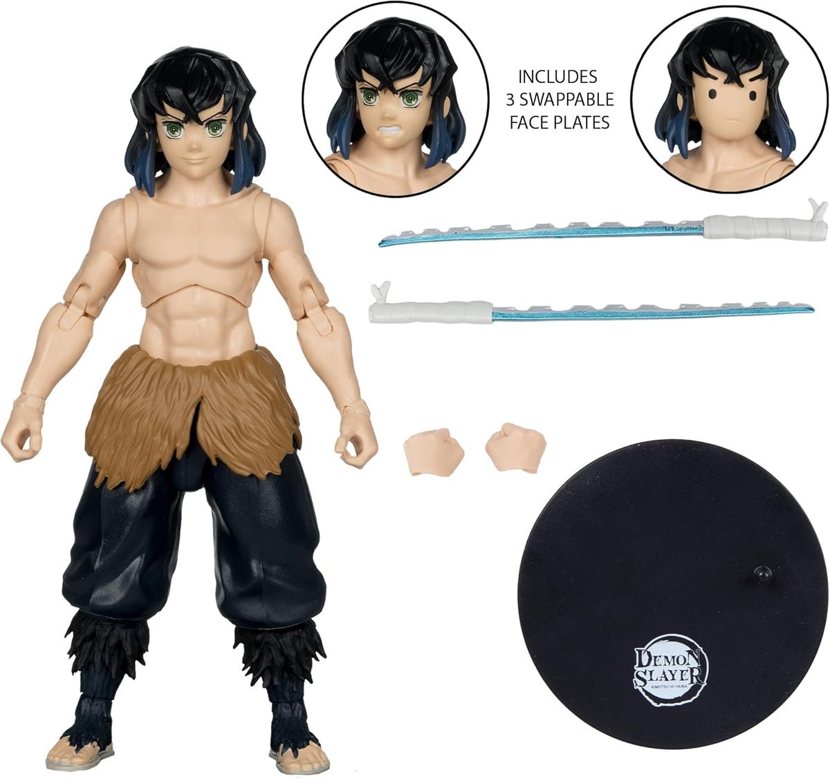 Demon Slayer Kimetsu No Yaiba 7 Inch Action Figure Wave 5 - Inosuke Hashibira (Unmasked)