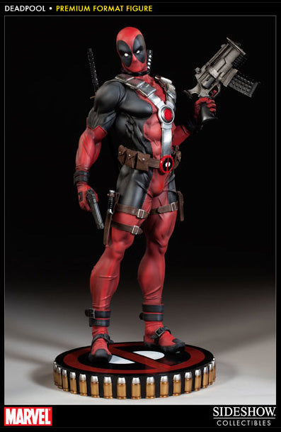Marvel Collectible 20 Inch Statue Figure Premium Format - Deadpool Sideshow