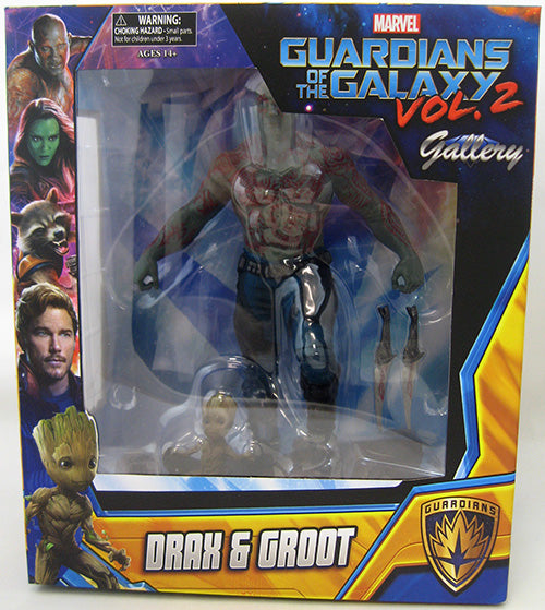 Marvel Gallery 10 Inch Statue Figure Guardians Of The Galaxy Vol 2 - Drax & Baby Groot