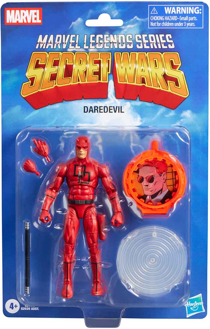 Marvel Legends Retro 6 Inch Action Figure Secret Wars Wave 2 - Daredevil