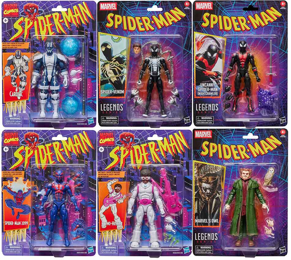 Marvel Legends Retro 6 Inch Action Figure Spider-man Wave 6 - Set of 6