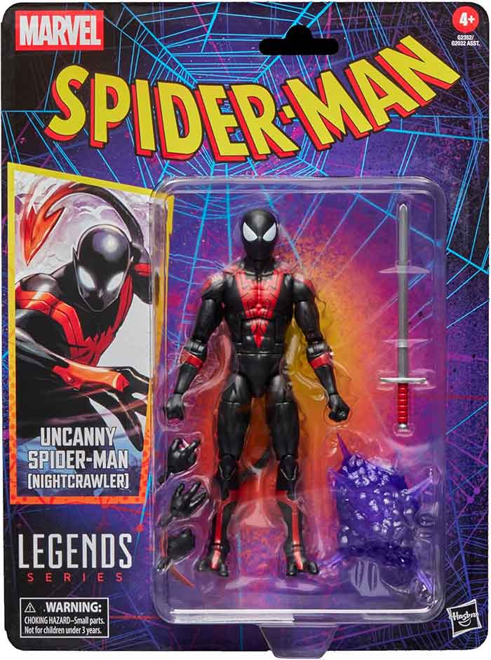 Marvel Legends Retro 6 Inch Action Figure Spider-man Wave 6 - Uncanny Spider-Man (Nightcrawler)