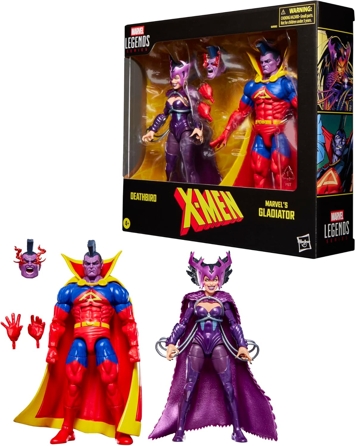 Marvel Legends X-Men 6 Inch Action Figure 2-Pack - Deathbird and Gladiator