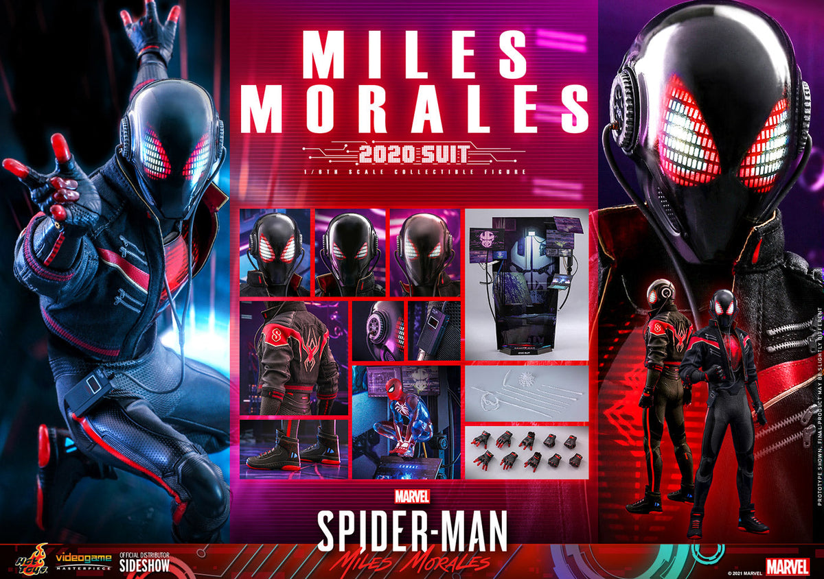 Marvel’s Spider-Man Miles Morales 12 Inch Action Figure 1/6 Scale - Miles Morales (2020 Suit) Hot Toys 907835