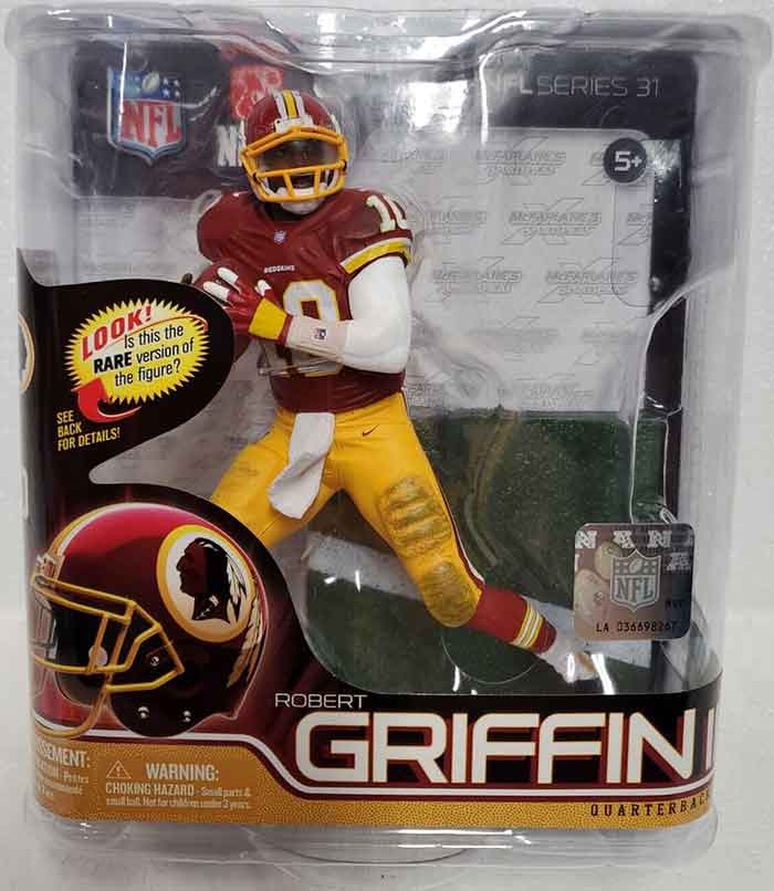 NFL Football Redskins 6 Inch Static Figure Sportspicks Series 31 - Robert Griffin Red Jersey