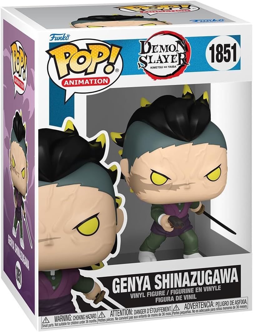 Pop Animation Demon Slayer 3.75 Inch Action Figure - Genya Shinazugawa #1851