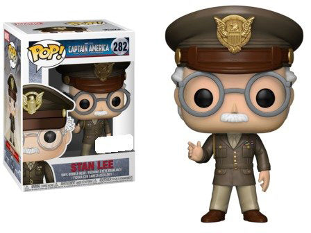 Pop Marvel 3.75 Inch Action Figure Captain America - General Stan Lee #282 Exclusive
