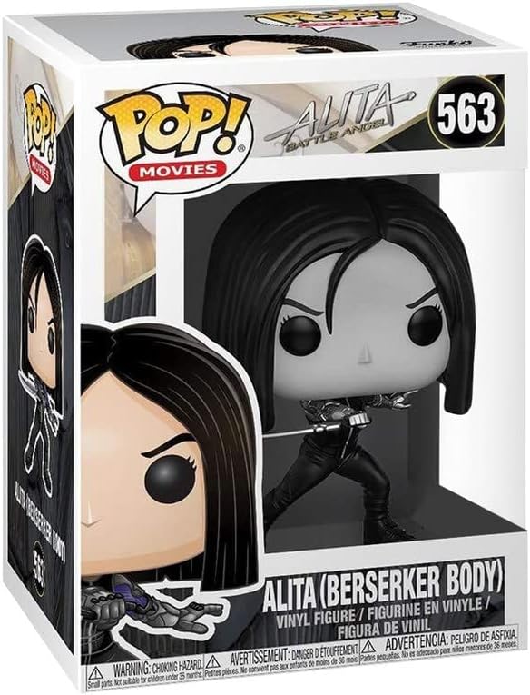Pop Movies Alita Battle Angel 3.75 Inch Action Figure - Alita Berserker Black and White #563