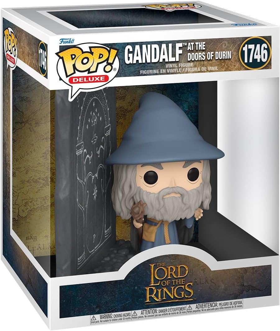 Pop Movies The Lord of The Rings 3.75 Inch Action Figure Deluxe - Gandalf at The Doors of Durin #1746