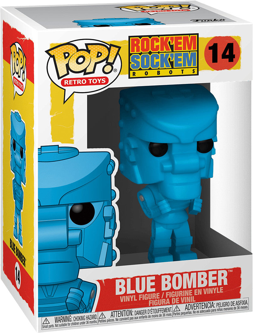 Pop Retro Toys Rock'Em Sock'Em Robot 3.75 Inch Action Figure - Blue Bomber #14