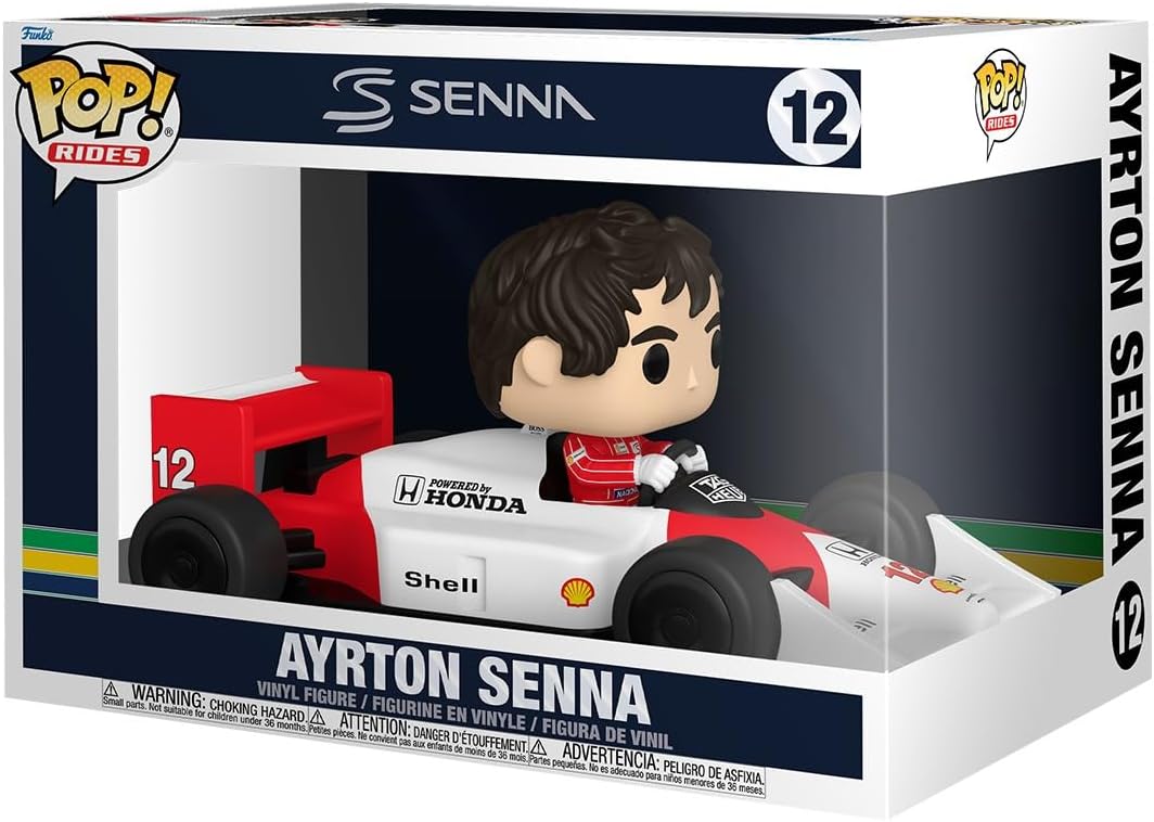 Pop Sports Formula 1 3.75 Inch Action Figure Rides - Ayrton Senna #12