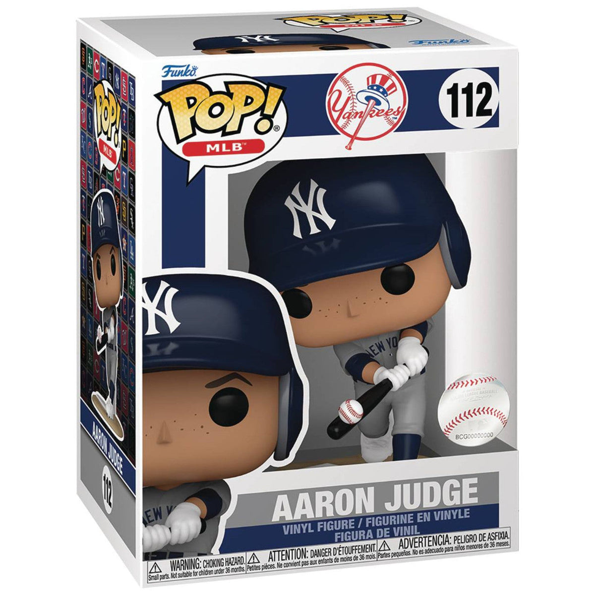 Pop Sports MLB Baseball 3.75 Inch Action Figure - Aaron Judge #112
