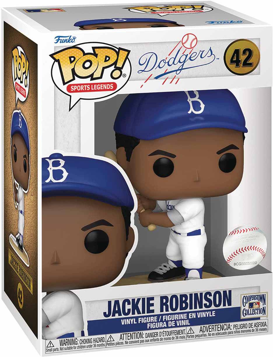 Pop Sports MLB Baseball 3.75 Inch Action Figure - Jackie Robinson #42