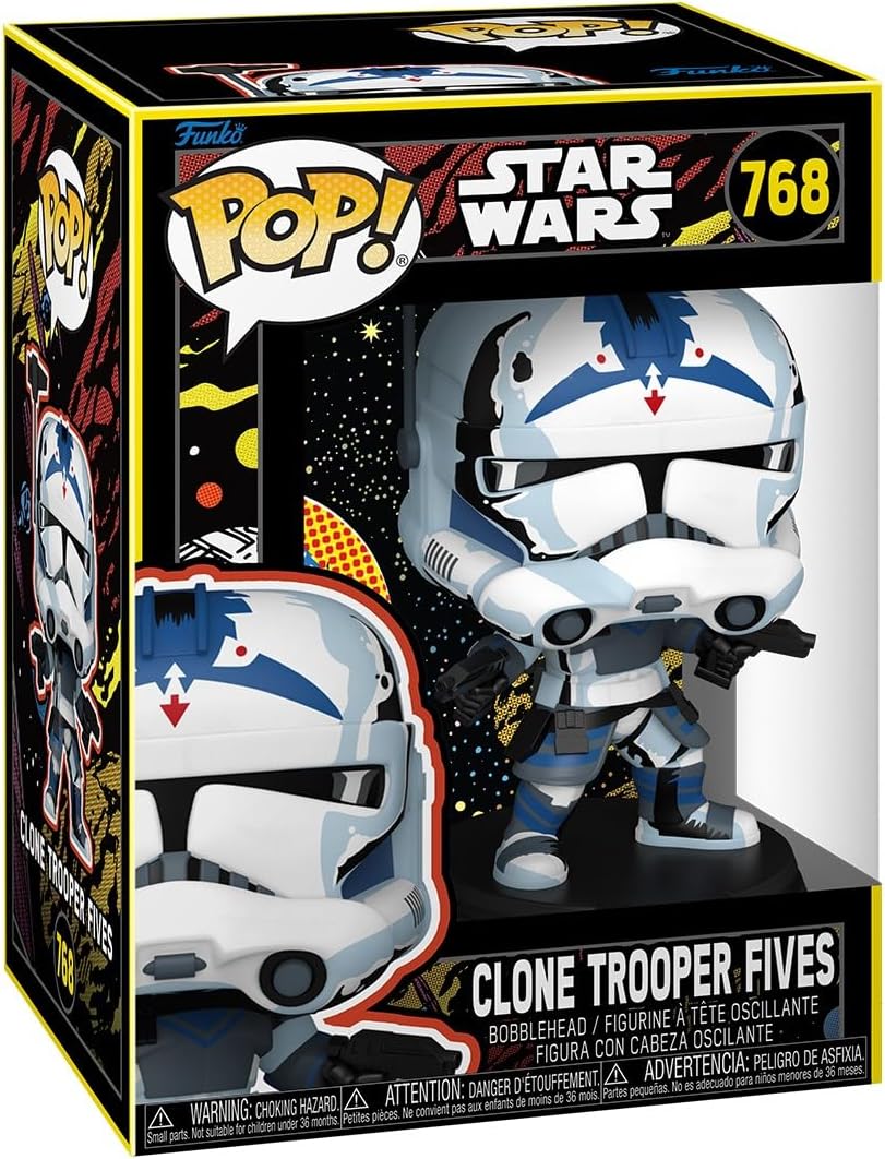 Pop Star Wars 3.75 Inch Action Figure - Clone Trooper Fives (Retro) #768