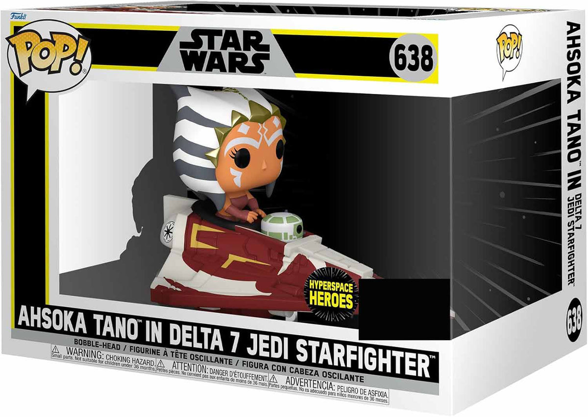 Pop Star Wars 3.75 Inch Action Figure Rides Exclusive - Ahsoka Tano in Delta-7B #638