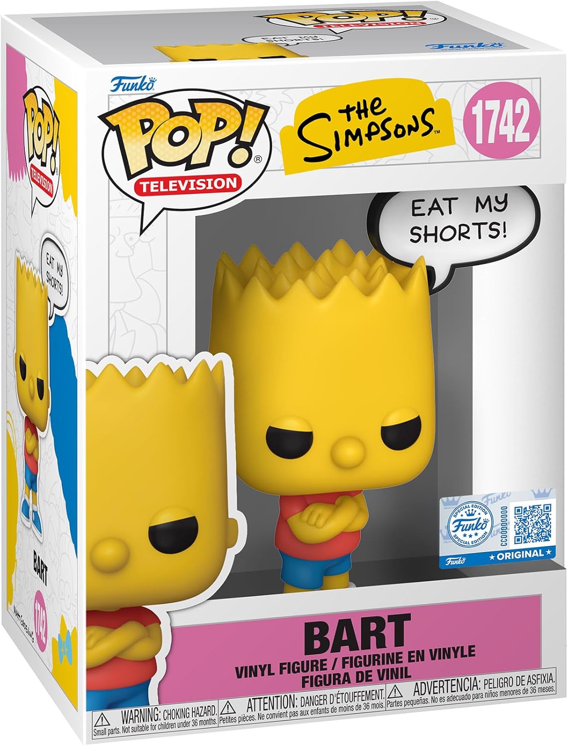 Pop Television The Simpsons 3.75 Inch Action Figure - Bart Simpson #1742