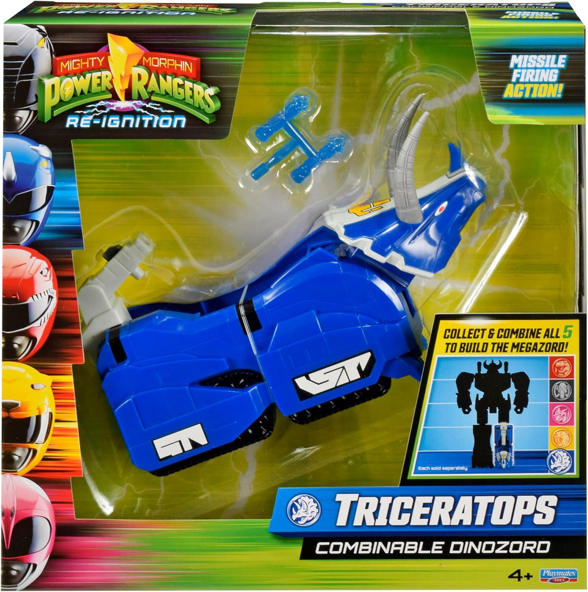 Power Rangers Re-Ignition 6 Inch Action Figure Combinable Megazord - Triceratops