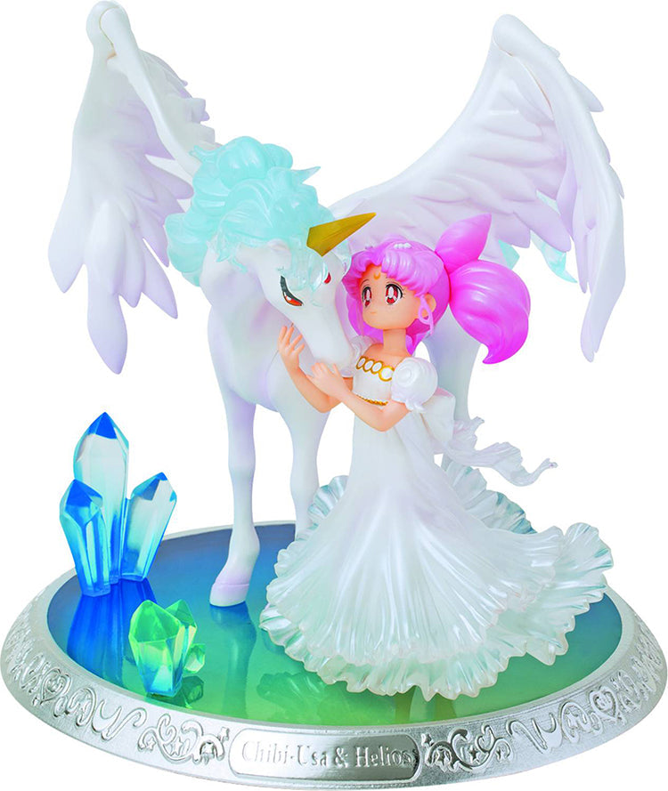 Sailor Moon 8 Inch Statue Figure Figuarts Zero Chouette - Chibi-Usa and Helios