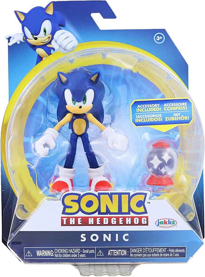 Sonic The Hedgehog 4 Inch Action Figure Articulated Wave 18 - Sonic