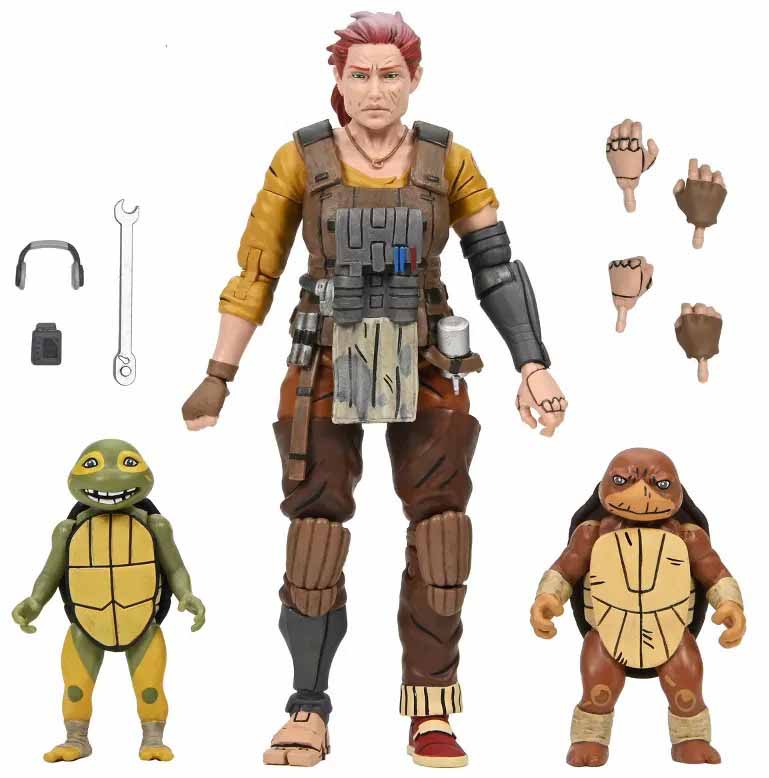 Teenage Mutant Ninja Turtles The Last Ronin 7 Inch Action Figure Lost Years Ultimate - Grammy April with Yi & Moja