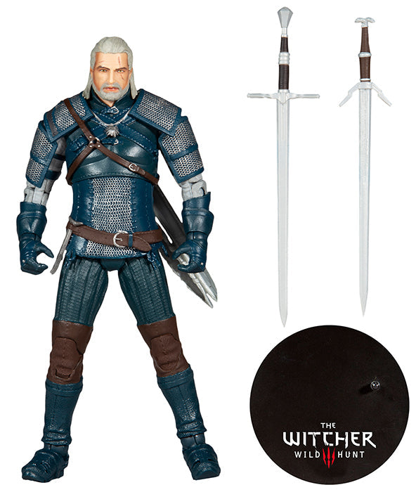 The Witcher Wild Hunt III 7 Inch Action Figure Wave 3 - Geralt Of Rivia (Viper Armor Teal)