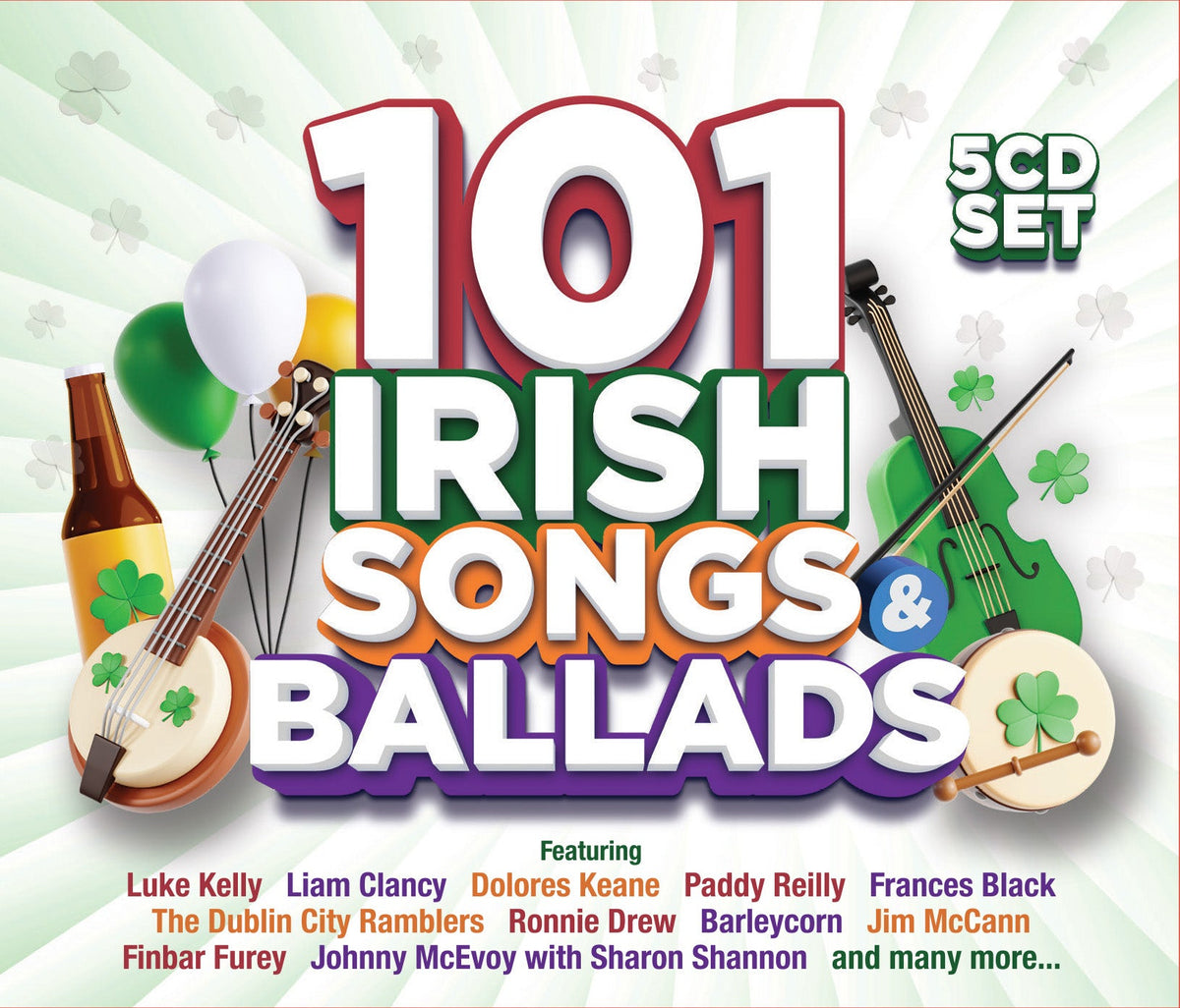 101 Irish Songs & Ballads 5 CD Set - Various Artists [CD]