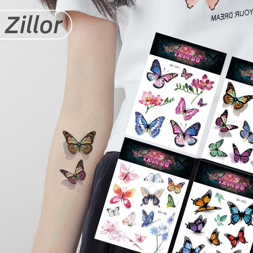 24 pieces RH butterfly tottoo stickers by zillor