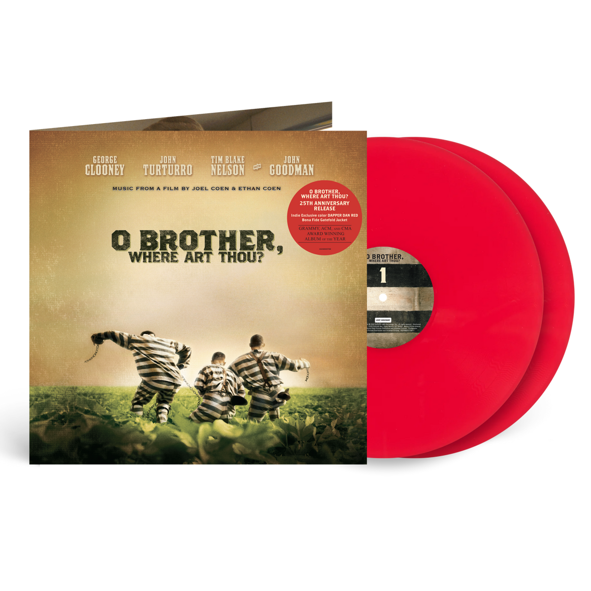 O Brother, Where Art Thou? Soundtrack (25 Year Anniversary Dapper Dan Red Edition) - Various Artists [Colour Vinyl]