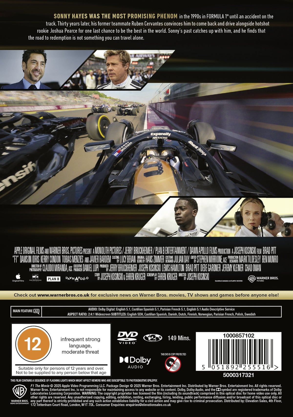 F1: The Movie - Joseph Kosinski [DVD]