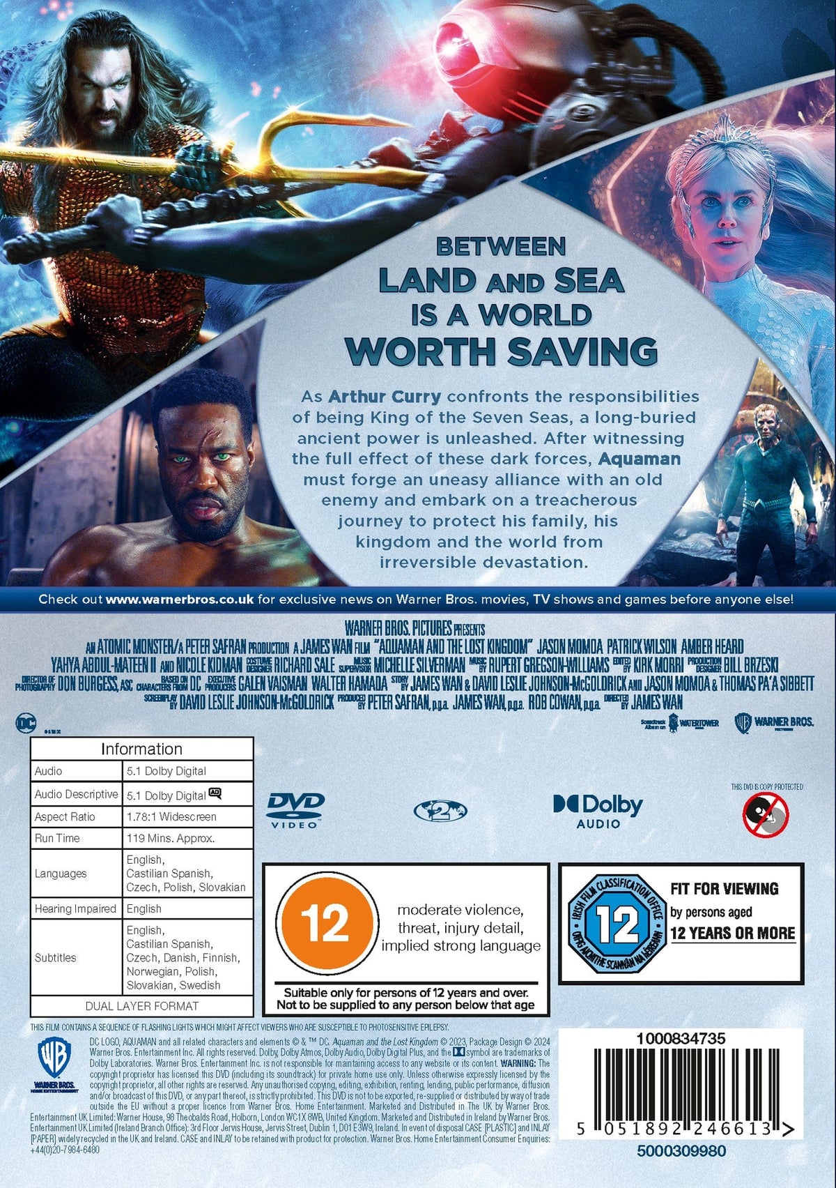 Aquaman and the Lost Kingdom - James Wan [DVD]