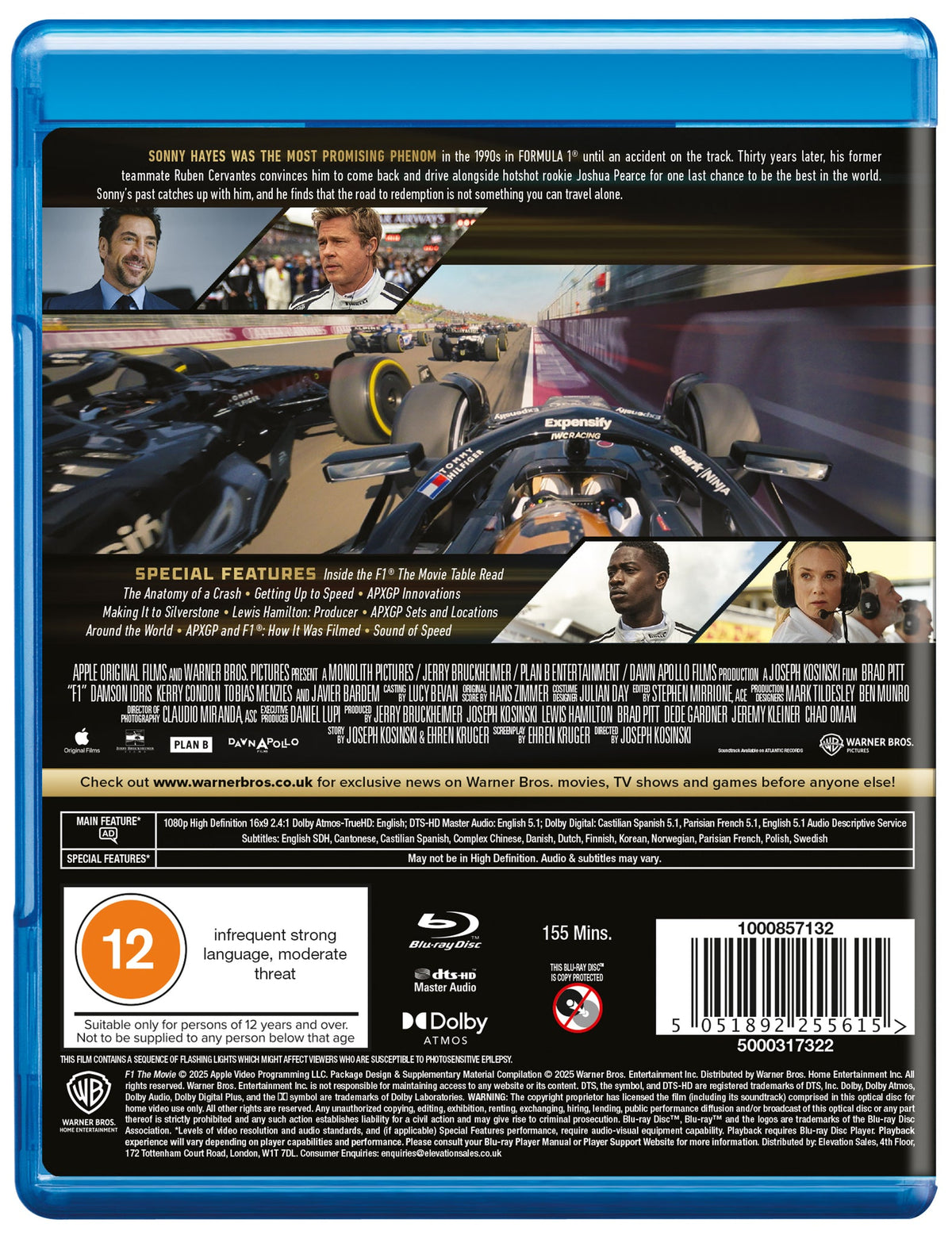 F1: The Movie - Joseph Kosinski [BLU-RAY]
