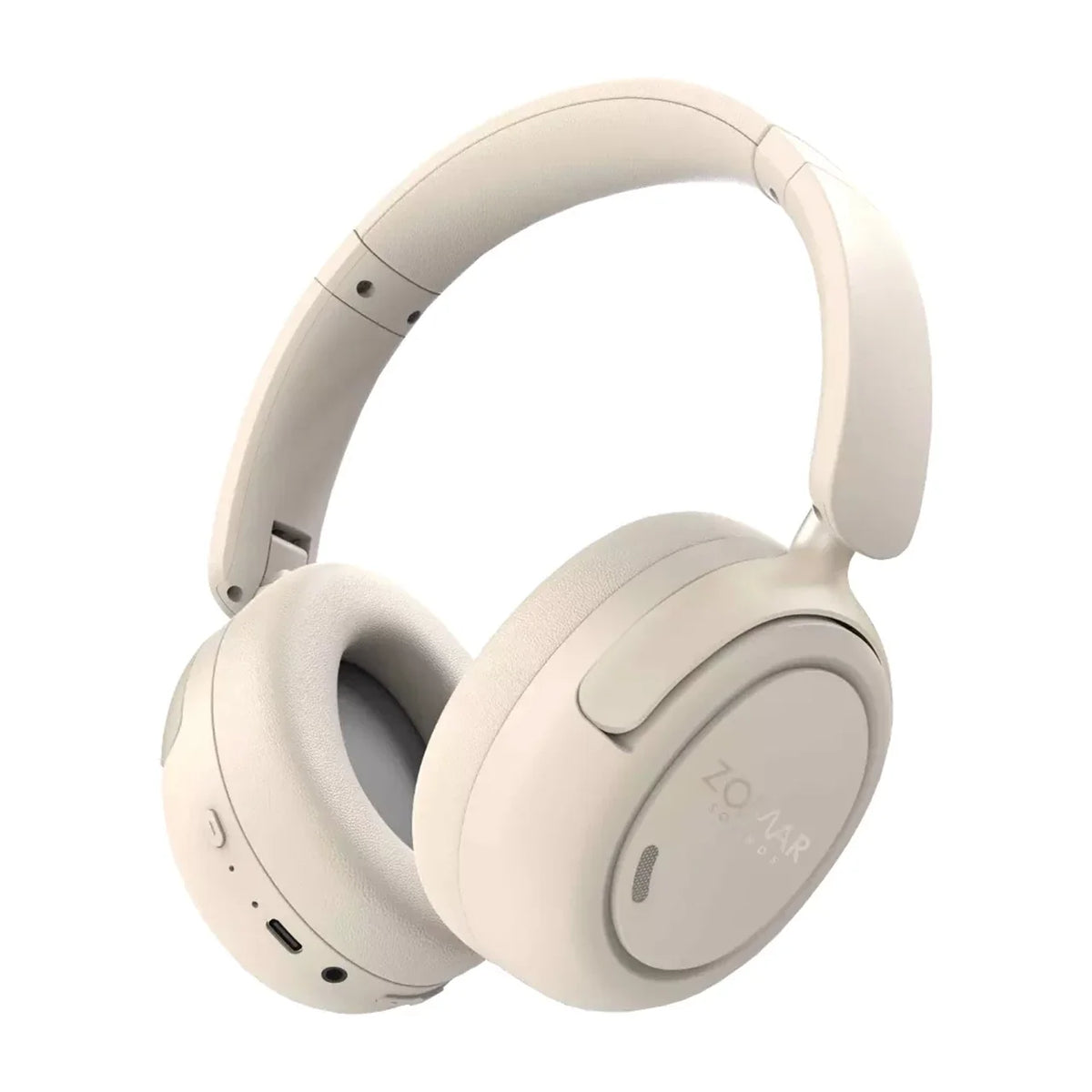 Zomar Sounds Apollo White Active Noise Cancelling Bluetooth Headphones [Accessories]