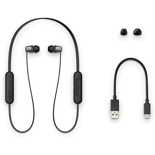 Sony WI-C310 Bluetooth Wireless In-Ear Headphones with Mic, Black [Accessories]